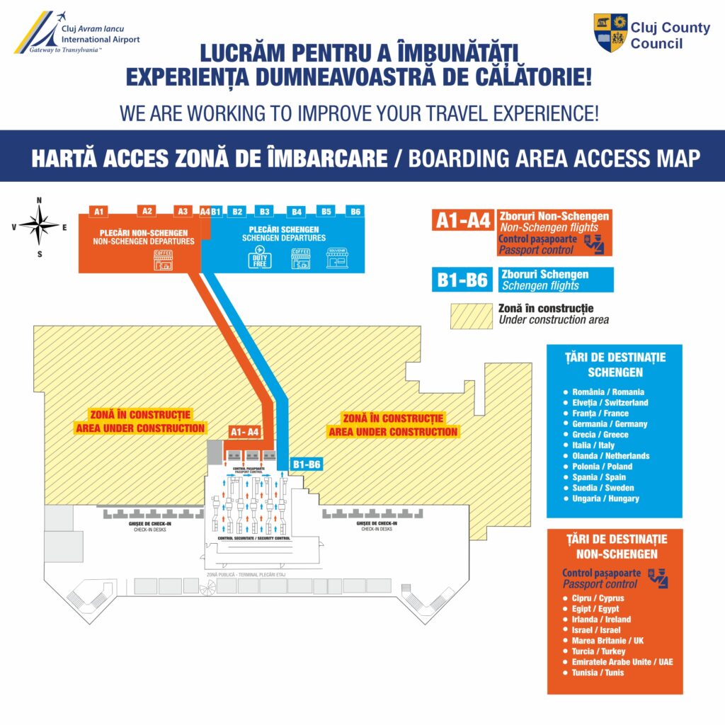 Airport Map Cluj Airport