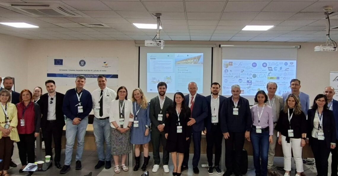 Participants attending the OLGA Green Airports conference at Cluj International Airport.